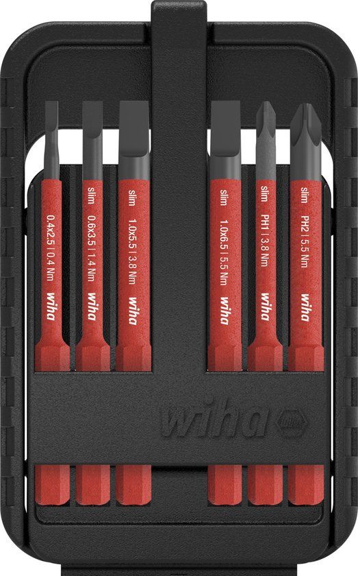 Wiha SlimBit Electric Bitset - 6-delig