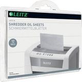 Leitz IQ - Olievellen voor papiervernietiger - wit (pak van 12)