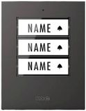 m-e modern-electronics 41307 Zender voor Draadloze deurbel Verlicht, Met naambord