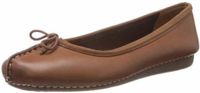 Clarks Ballerinas Dames Freckle Ice Leer Bruin