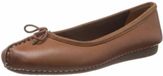 Clarks Ballerinas Dames Freckle Ice Leer Bruin