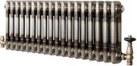 MonsterShop Monster Group BV Kolomradiator - 2-kolom 600x830 mm - ruw metaal - incl. kraan