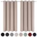 Blumtal Rideaux - Rideau - occultant - prêt à l'emploi - 140x245 cm - taupe - lot de 2