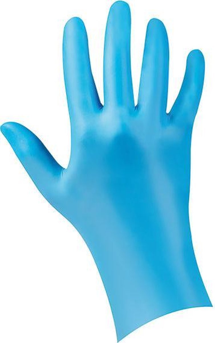 Softhand Nitrile handschoen latexvrij blauw poedervrij Maat Large 100 stuks