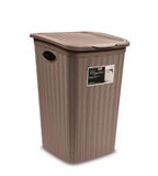 Stefanplast Elegance Wasmand met deksel - 50 Liter - Taupe