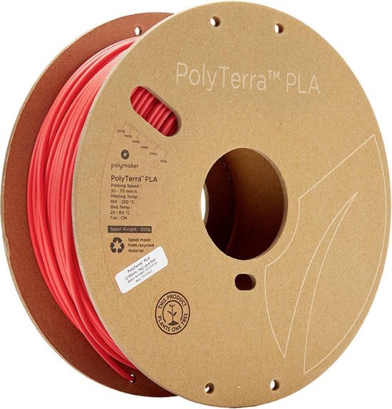 POLYMAKER PolyTerra PLA filament Lava-Red 2,85 mm 1 kg