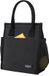 Sans marque Sac isotherme - Petit Pliable Isolé - Pour Déjeuner Pique-nique École Voyage Femmes Hommes - Noir