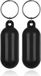 LGT JWLS Drijvende Sleutelhanger Zwart - Mini Fender - Set van 2