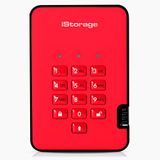 iStorage diskAshur2 SSD 8TB Red