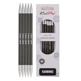 KnitPro Karbonz sokkennaalden 20cm 6.00mm - 3st