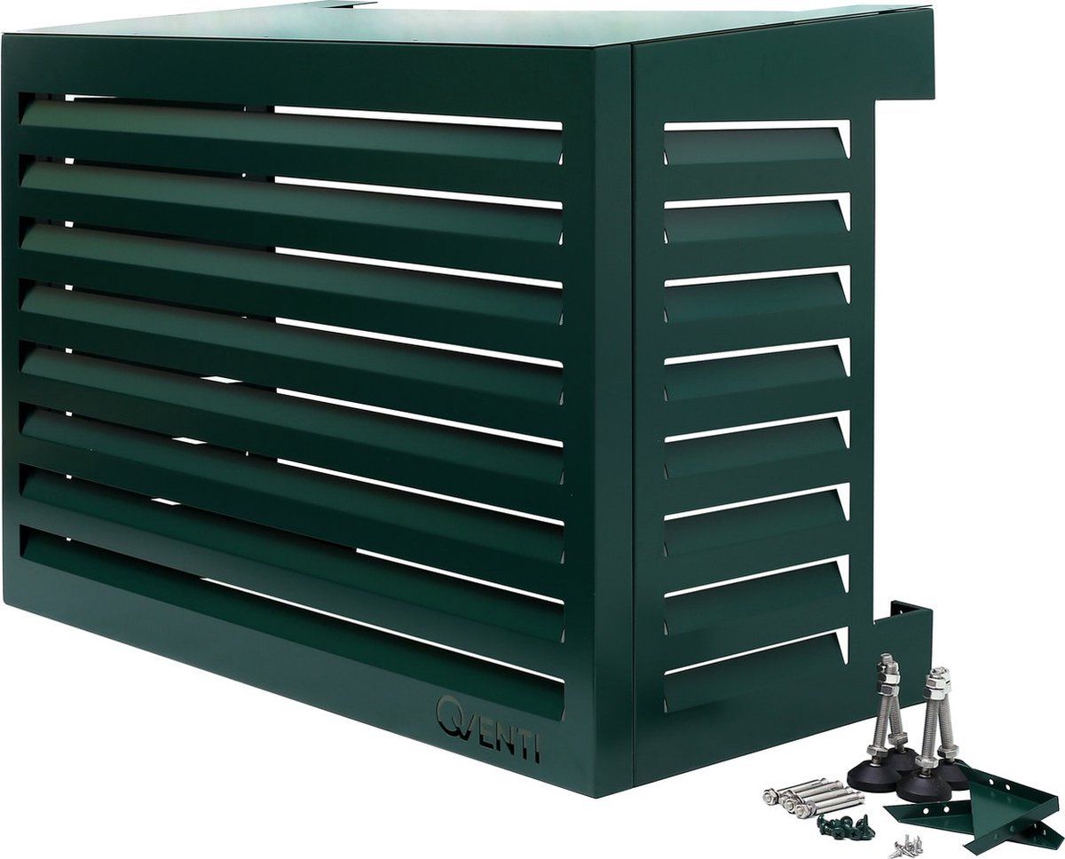 QVENTI Airco & Warmtepomp Buitenunit Omkasting - 100 x 75 x 50cm - Groen
