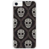 Apple iPhone 6 Floral skull Verstevigd hoesje met sublimatie bedrukking