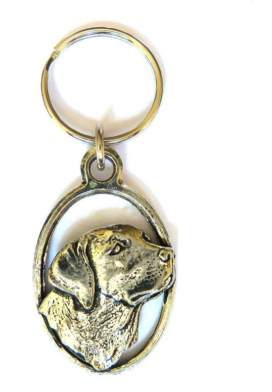 Hengelsportcadeau.nl Sleutelhanger Labrador - Zilverkleurig - 7 cm - Hond Natuur Cadeau