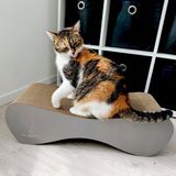 Mruu&Pruu GROTE KARTONNEN KAT SCRATTER 70x23x24 cm Leisteen Kattenmand Krabplank Krabpaal Karton Krabmand Kattenbed
