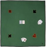 Engelhart Kaartkleed – 120 x 120 cm – 100% Katoen – Met 4 Applicaties – Wasbaar – Speelkleed voor Kaartspellen en Spelavonden