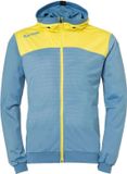 Kempa Emotion 2.0 Jas met Capuchon Dove Blauw-Limoen Geel Maat 3XL
