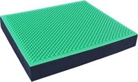 Orange Gym Balanskussen Spiky Massage Volwassenen & Kinderen, Balance Board – 38 x 32.5 x 6 cm zwart groen