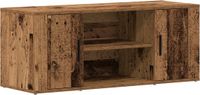 vidaXL meuble TV 100 x 35 x 40 cm bois antique bois sculpté