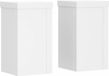 vidaXL Plantenstandaards - 2 stuks - 10x10x18 cm - Bewerkt Hout - Wit