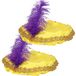 Boland Pietenmuts - 2x - geel - met veer - kinderen - sinterklaasfeest - pietenkostuum