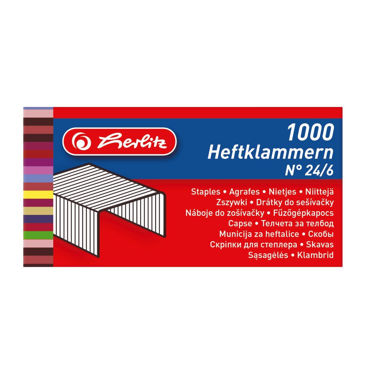 Herlitz 8760522 - Nietjes - metaal - 2000 stuks