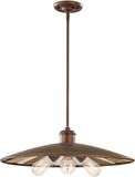 Feiss LED Hanglamp Urban Renewal | 3X E27 Max 60W | Dimbaar | Astral Bronze