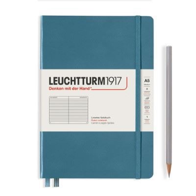 Leuchtturm Notitieboek A5 Hardcover Stone Blue Gelinieerd