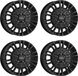 Dezent 4 Stuks zwarte velgen, model Dezent KE, 7.0Jx17, 5x130, geschikt voor Peugeot Boxer