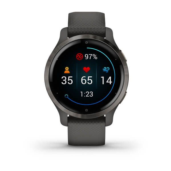 Garmin Venu 2S Smartwatch - 40mm - Graphite/Graphite