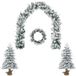 vidaXL Mini Kerstboom 90 cm PVC en PE Groen en Wit