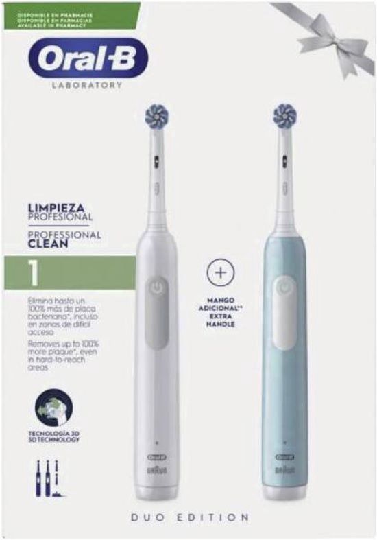 Oral-B Pro 1 Duo White & Blue Elektrische Tandenborstel