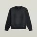 G-Star Washed relaxed r sw wmn Dames Trui M Katoen Ronde hals Regular Fit Effen dk black gd