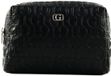 GUESS Toilettas Television Large Top Zip Cosmetic Bag Black Zwart