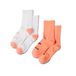 Brooks Chaussettes Ghost Lite Crew 2-Pack Blanc Orange, Taille XL