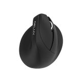 Delux M618M Mini - Ergonomische Draadloze Muis - Zwart/Grijs - Oplaadbaar - 4000 DPI - Rechtshandig