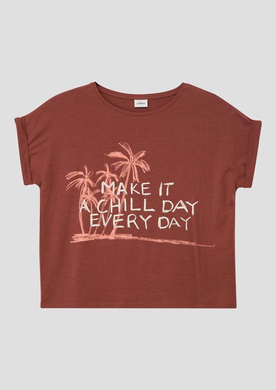 s.Oliver T-shirt roestkleuren 134/140