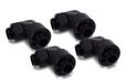 Alphacool 17613 Eiszapfen 16/10mm 90° Rotatable G1/4 Fitting Zwart (4 Stuks)
