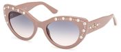 Guess GU00163 Damen Sonnenbrille Beige Creme Grau