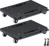 Vevor Meubeltrolley 4 Wielen Zwart 2 Stuks 454 kg