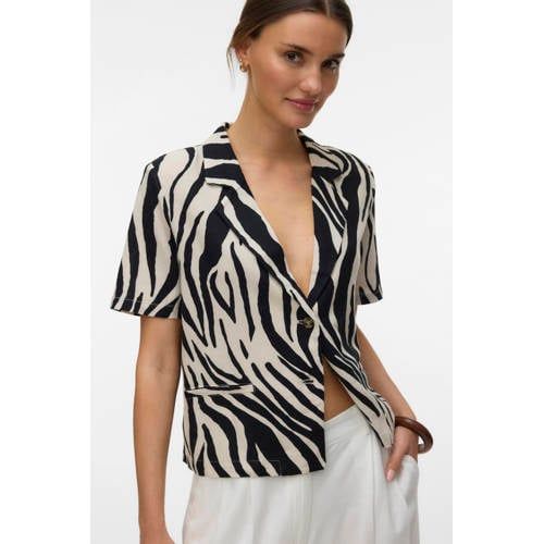 VERO MODA regular blazer zwart