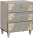 vidaXL Table de chevet avec tiroir gris 50 x 33 x 62 cm manguier massif