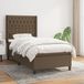 Maison Exclusive - Sommier à lattes de lit avec matelas Marron foncé 90x200 cm