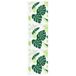 VidaXL Rideau de douche 60x240 cm feuilles vertes