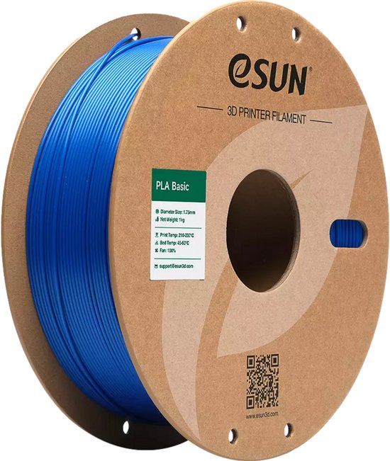 eSun PLA-Basic Blauw / Blue 1 kg - 1.75mm - 3D printer filament
