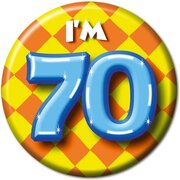 Paper Dreams Button 70 jaar - 55mm