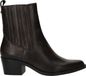 Tamaris - Dames - Laarzen - Donkerbruin - Imitatieleer - Blokhak - 36 EU