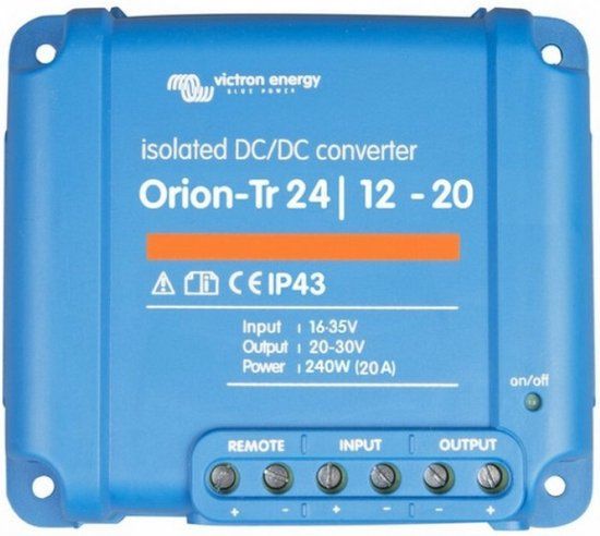 Victron Orion-Tr 24/12-20A 240W DC-DC Converter - 24V to 12V - Isolated
