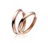 ZINZI anneaux en argent plaqué or rose 28 x 3mm ZIO193R