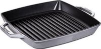 Staub Grillpan Inductie Vierkant 33cm Grafiet-Grijs