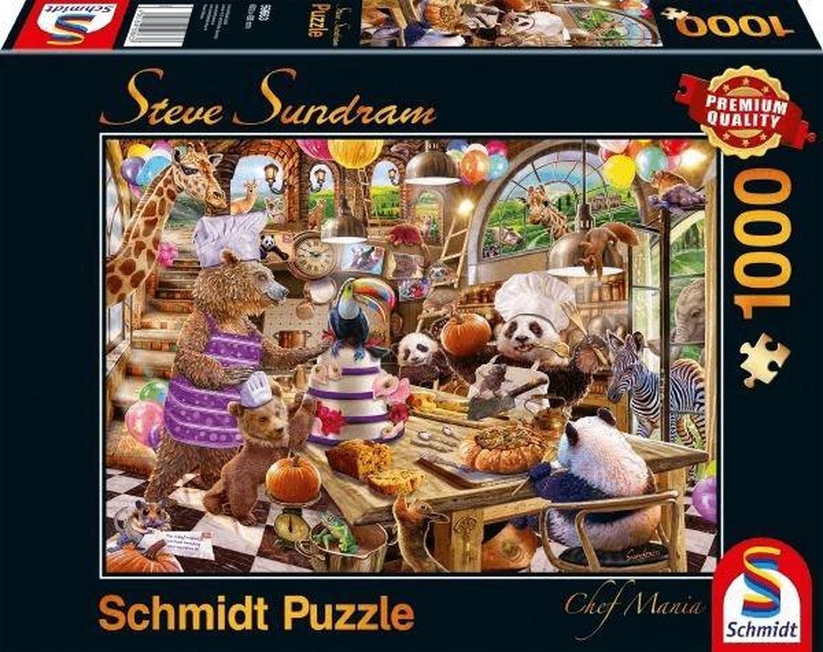 Schmidt Chef Mania, 1000 stuks Puzzel